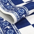 thumbnail image 2 of Garvee 6x9 ft Washable Rug, Non Slip Low Pile Christmas Rug, Indoor CheckeBlue Plaid Carpet for Kitchen, Entryway, Living Room, Bedroom, Blue, 2 of 5