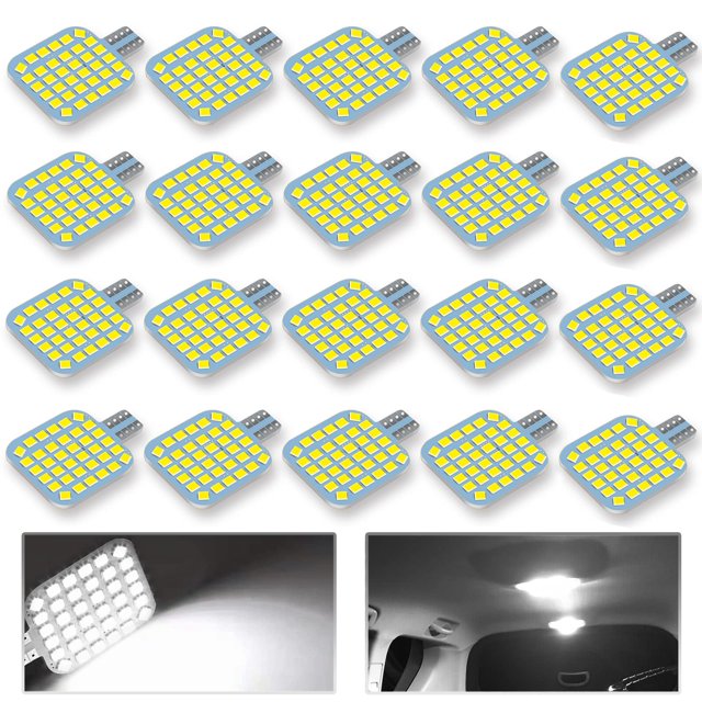 Bombillas LED Xishwon T10 921 922 912 194 6500 K 12 V 20 unidades