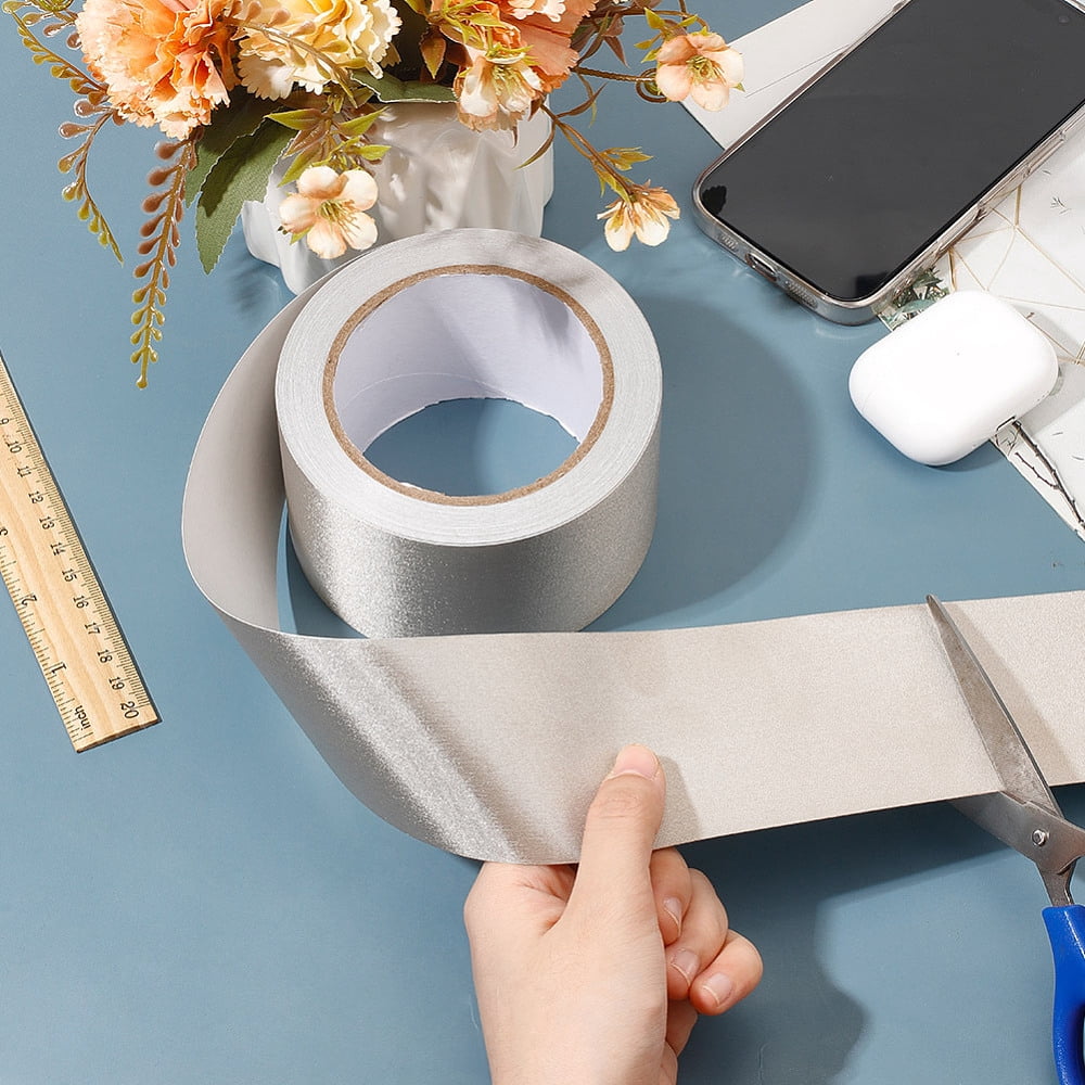 1 Roll 20M Single Sided Conductive Cloth Tape for EMI Shielding RF Blocking Laptop Cellphone LCD Cable Wire Harness Wrapping Silver 60mm
