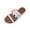 White, variant on Summer Sandals for Women Fashionable and Casual Style Outer Wear Strap Flat Beach Slippers