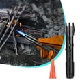 thumbnail image 1 of Encendedor de barbacoa para acampar al aire libre, encendedor de gas a prueba de viento, antorcha recargable, construcción de acero inoxidable, para senderismo, parrilladas y amantes de la, 1 of 6
