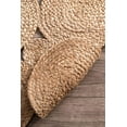 thumbnail image 3 of Vipanth Exports Jute Rug Natural with Rounds Hand Braided Rectangle Area Rug Handmade Rugs for Home Decor (2x3 Feet), 3 of 5