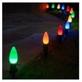 thumbnail image 5 of 50’ OptiCore LED Multicolor Smooth/Opaque Christmas Pathway Lights, C9 Outdoor Driveway Lights, 4.5” Stakes, Green Wire Plug String Lights, 5 of 7