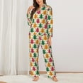 thumbnail image 2 of Haiem Colorful Frogs Pattern Women’s Long-sleeve Sleepwear,Sleepwear Set,2-piece Loungewear Set,Soft PJs Comfy Nightwear with Pockets-XX-Large, 2 of 7