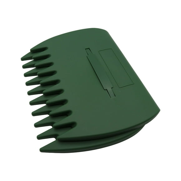 2-Pack Large Plastic Garden Leaf Rakes and Collectors, 15x12 Inch Oversized Yard Tools for Grass Clippings, Mulch & Debris Cleanup