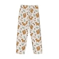 thumbnail image 5 of Goofa Squirrel And Leaves Printed Soft Pajama Pants for Men, Wide Leg Comfy Casual Lounge Yoga Pants-, 5 of 9