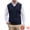 Navy Blue, variant on DARING DIVA Men's Solid Cable Knit V-Neck Ribbed Pullover Sweater Vest M Navy Blue