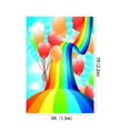 thumbnail image 3 of YUSDECOR 5X7ft Photography Backdrop Colourful Balloon Rainbow Background for Photo Studio, 3 of 4
