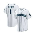 thumbnail image 1 of Men Women Seattle Mariners Baseball Jersey RODRIGUES 44# HERNANDES 34# LEWIS 1# Player Name Jersey, 1 of 3
