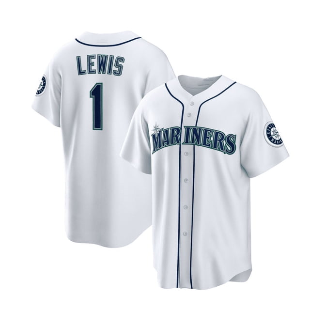 Men Women Seattle Mariners Baseball Jersey RODRIGUES 44# HERNANDES 34# LEWIS 1# Player Name Jersey