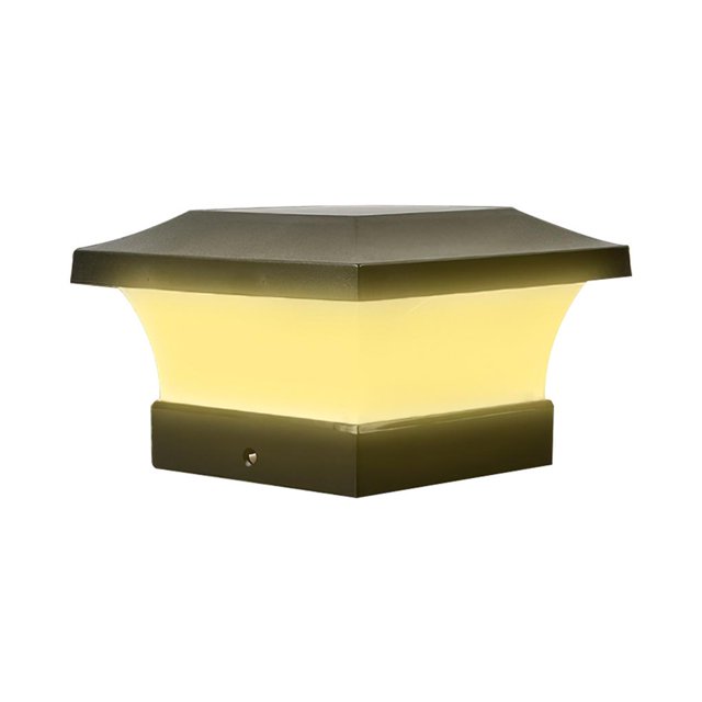 Lámpara De Valla Con Energía Solar Led Luz De Paisaje Lámpara De Columna Decorativa Lámpara De Decoración De Luz De Calle Compacta Ip65 A Prueba De Agua Para Jardín Porche Pasarela Aleros Guardurnaity HA026746-02