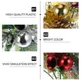 Qumonin Glitter Christmas Picks Metallic Berry Stem Christmas Tree