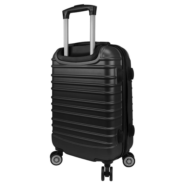 Dejuno Impact Hardside 3-Piece Spinner Luggage Set Black (20