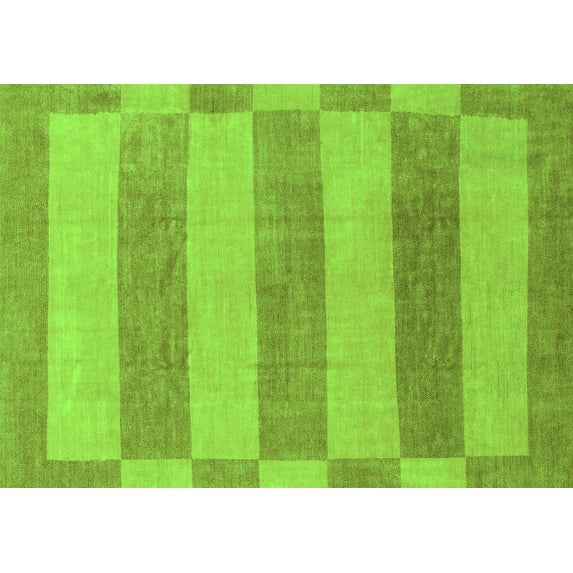 Ahgly Company Indoor Rectangle Abstract Green Modern Area Rugs, 5' x 8'