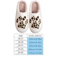 thumbnail image 4 of Pantuflas peludas suaves con forma de pata de gato, antideslizantes, con estampado de leopardo, cálidos y acogedores suministros para el hogar Wdftyju Tenis De Mujer Tenis De Hombre, 4 of 8