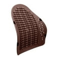 thumbnail image 3 of lionlar Comfortable Car Back Support Pillow waist Support Breathable Backrest Adjustable Coffee A, 3 of 9