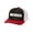 Black/Red/White, variant on USA American Flag Merica Mesh Back Trucker Hat-Heather Grey/Stars and Stripes