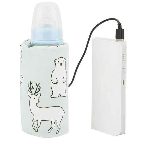 Qiilu USB Baby Bottle Warmer Portable Milk Travel Heater Storage Cover Insulation Thermostat , Milk Bottle Heater Cover,Baby Bottle Warmer Cover