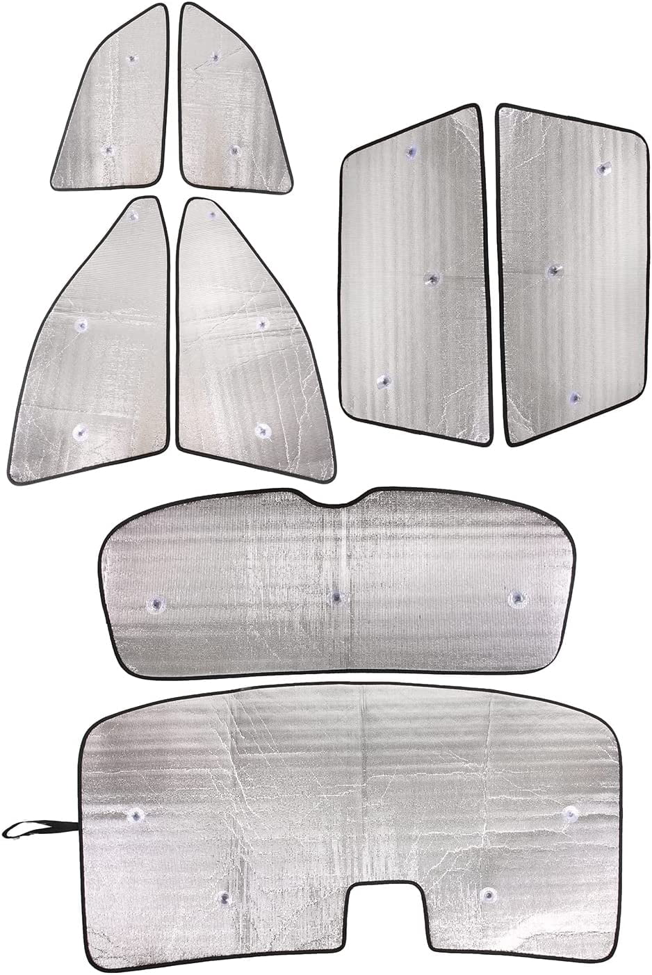 Full Car Window Shades for Honda Pilot 2016-2022 Accessories, UV Protection Heat Insulation Front & Rear Windshield Sunshade, Foldable Side Sun Visor Keep Vehicle Cool Set of 8