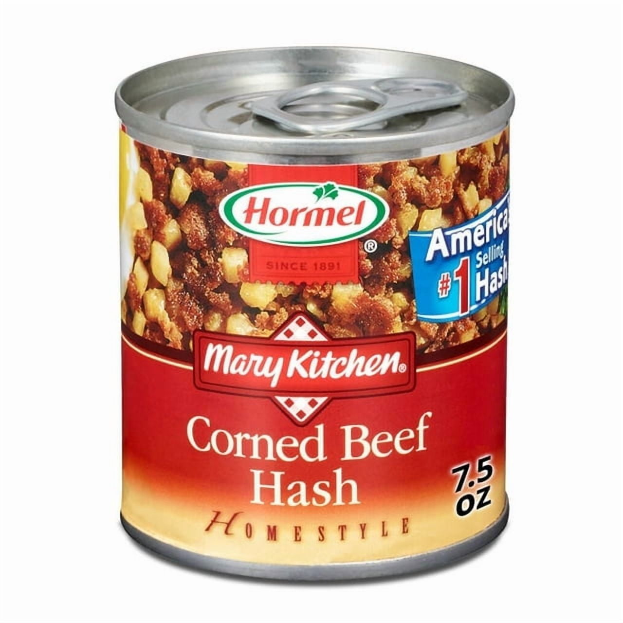 HORMEL MARY KITCHEN Corned Beef Hash, Shelf Stable, 7.5 oz Steel Can (Pack of 5)