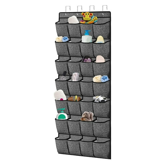 CIYISON Door Shoe Organiser with 28 Pockets Space Saving Shoe Rack Holder for Closets