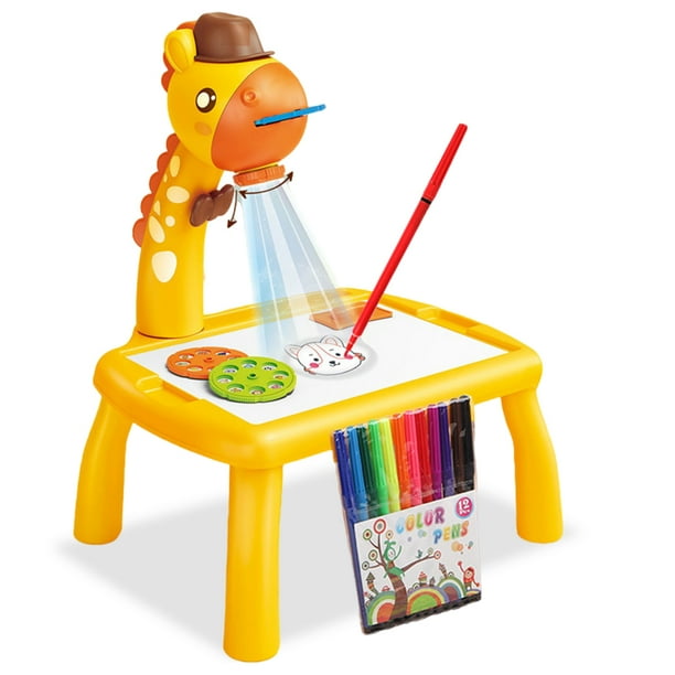Decodean LED Projector Battery Powered Drawing Writing Board Kids Early