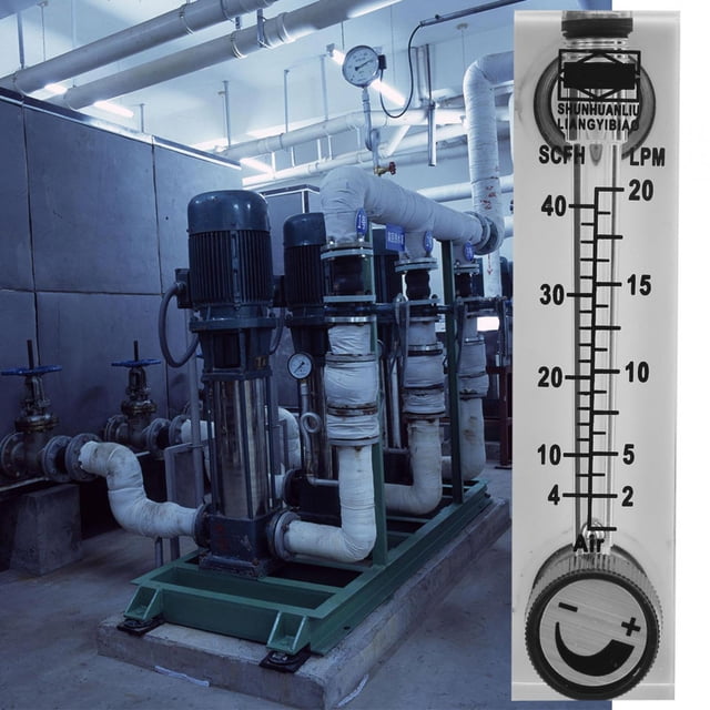 Medidor de flujo de gas BuyWeekMX LZM-6T Tipo de panel 2-20LPM/4-40SCFH