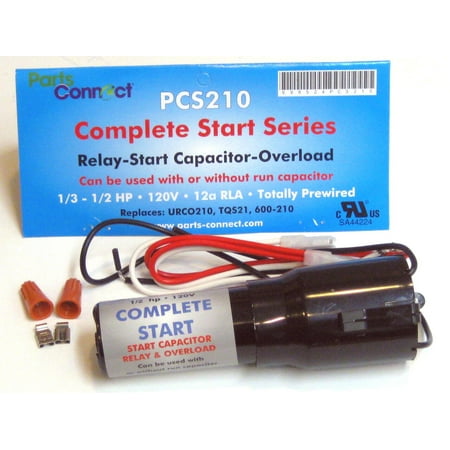 

PartConnect PCS210 Refrigierator 3-n-1 Relay Capacitor Overload for 1/3-1/2 HP Compressor PCS210