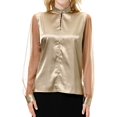thumbnail image 4 of WEAIXIMIUNG Chemise Décontractée à Manches Longues Imitation Soie pour Femmes, Saint-Valentin, 4 of 9