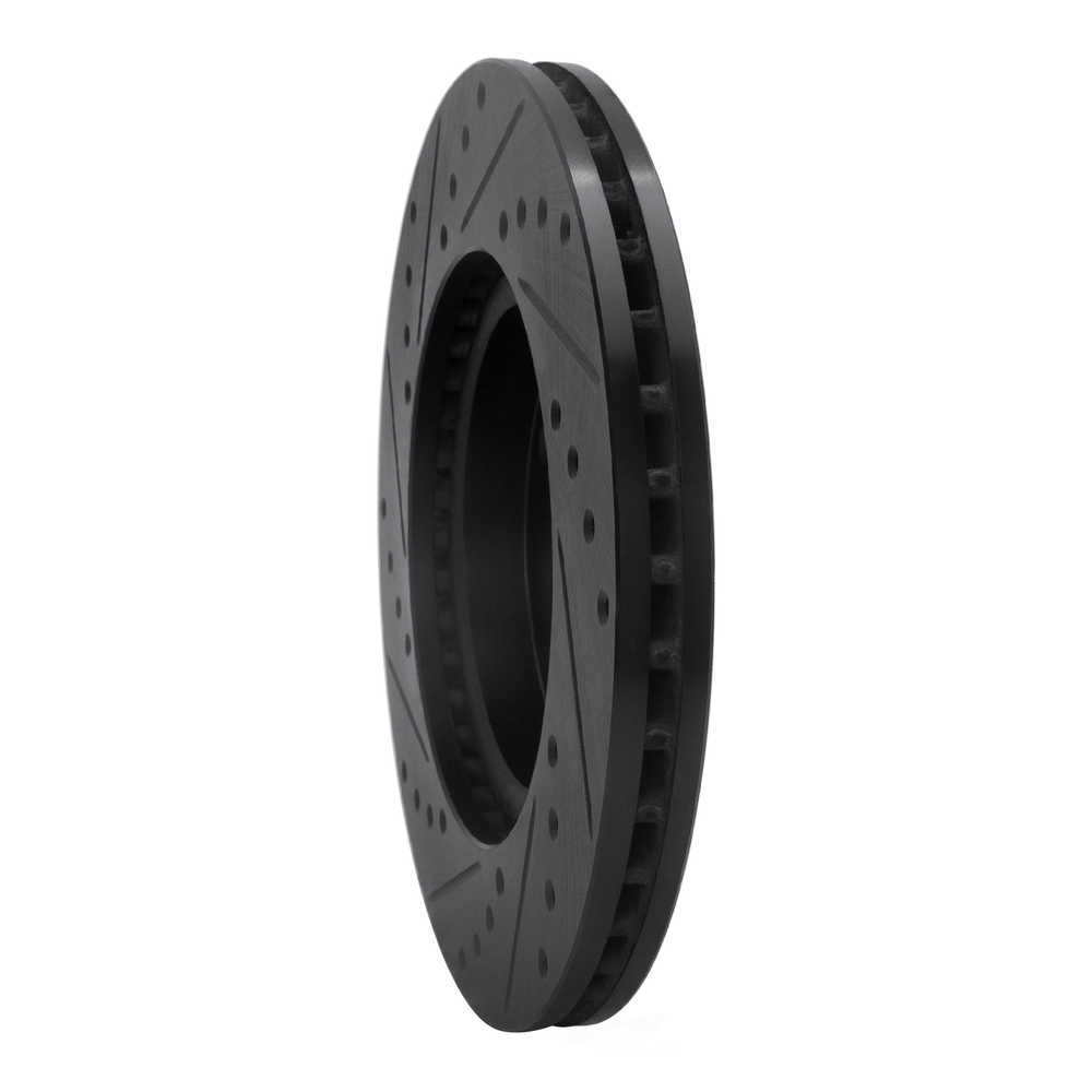 Dynamic Friction Company 633-67056R DFC Brake Rotor - Drilled And Slotted - Black