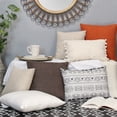 thumbnail image 2 of Stratton Home Decor Set of 2 Burnt Orange Tweed 18" Pillow Cover, 2 of 7