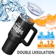 thumbnail image 5 of OBREWU This Awesome Grandpa Tumbler with Handle and Lid,40oz This Awesome Grandpa Double Wall Vacuum Insulated Tumbler,This Awesome Grandpa Cups Gift for Women and Men, 5 of 7