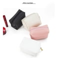 thumbnail image 5 of Bolsa de cosméticos para mujer, de poliuretano, portátil, cuadrada, impermeable, bonita bolsa de viaje para guardar artículos de aseo, 5 of 5