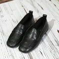 thumbnail image 4 of Fengqque Loafers for Women PU leather Casual Work Flats Slip On Square Toe Walking Shoes Business Casual Shoes Black 7.5(40), 4 of 9