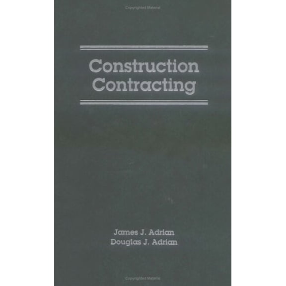 Pre-Owned Construction Contracting, 9780875639383, 0875639380, Hardcover,