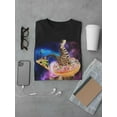 thumbnail image 3 of Kitten In A Donut In Space T-Shirt Men -Smartprints Designs, Male Small, 3 of 4