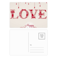 thumbnail image 1 of Amor Feliz dia de San Valentin Rojo Set cumpleaños gracias tarjeta postal correo lado 20pcs, 1 of 3