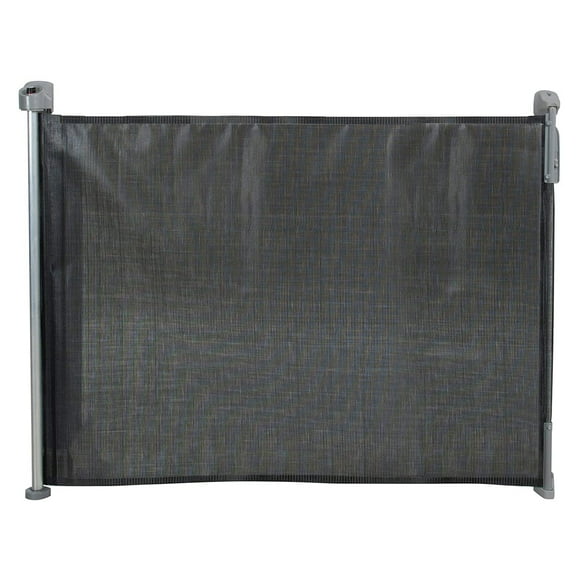 KidCo Retractable Safeway Mesh Quick Release Baby Pet Safety Gate, Black