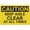 Warning Sign 2, variant on Caution Keep Aisles Clear Of Non Moving Objects Funny Vintage Tin Sign 8"x12" - Wall Art Decor Iron Poster for Home Farmhouse Bar Cafe Yard, Indoor Outdoor Aisle Clear Sign
