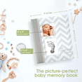 thumbnail image 6 of Pearhead Chevron Baby Book and Clean Touch Ink Pad, Gray, 6 of 16