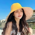 thumbnail image 6 of Wide Brimmed Sun Protection Hat - Summer Travel Accessory with Foldable & Stylish Design for Women, 6 of 9