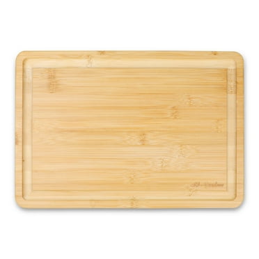 Extra Large Cutting Board, 17" Bamboo Cutting Boards for Kitchen with Juice Groove and Handles Kitchen Chopping Board for Meat Cheese board Heavy Duty Serving Tray, XL