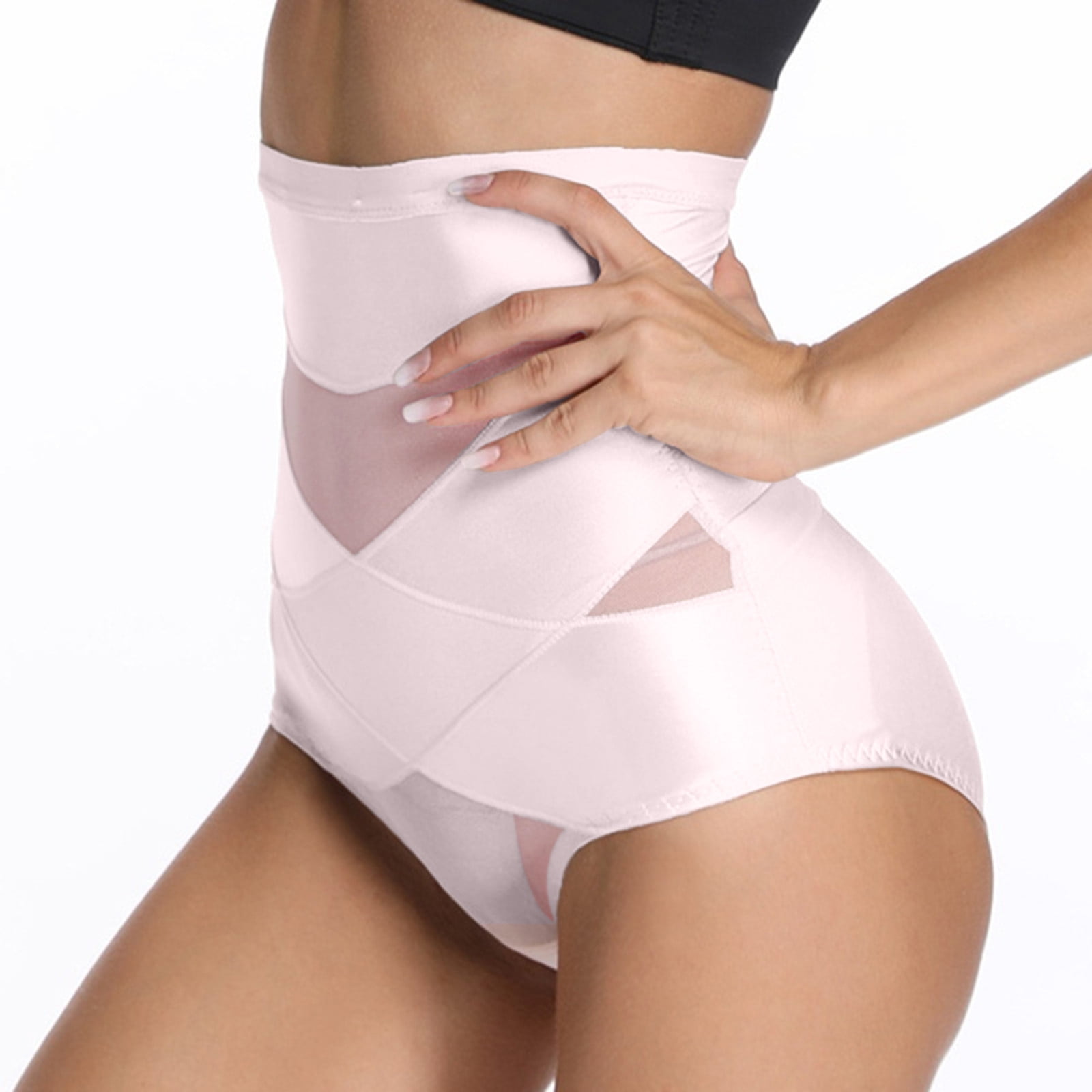 XMMSWDLA Tummy Control Shapewear Panties for Women High Waisted Body Shaper  Slimming Shapewear Underwear Girdle Panty Pink XL Womens Thong Underwear