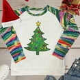 thumbnail image 3 of Craaazy Christmas Gifts For Women Round Neck Long Sleeve Christmas Tree Sweatshirt Christmas Reindeer Christmas Lights Merry Christmas Tops Womens Tops, 3 of 5