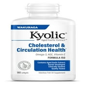Omega 3 and Garlic Cholesterol Formula By Kyolic - 180 Softgels