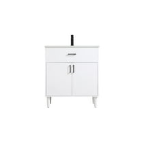 Elegant Kitchen and Bath Chandler 30 Inch Single Bathroom Vanity In White