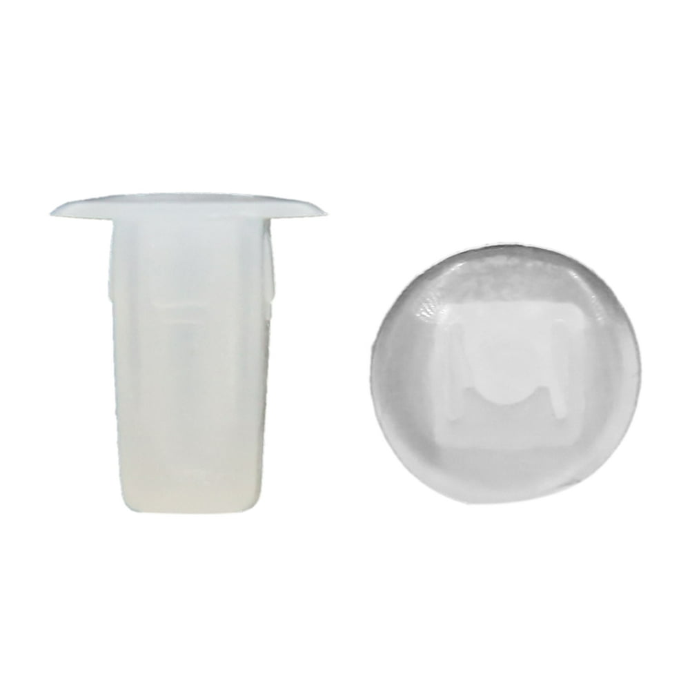 50Pcs White Plastic Rivets Push Type Splash Guard Fender Fastener Clip