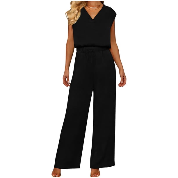 Tops de Mujer Vestido Casual de Manga Larga Suelta Cuello en V de Manga Corta con Pantalones de Piernas Anchas Set de Pantalones Cortos de Bolsillo, Trajes de Calentamiento de Mujer 2 Piezas
