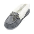 thumbnail image 4 of Jessica Simpson Womens Micro Suede Moccasin Indoor Outdoor Slipper Shoe, 4 of 9