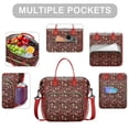 thumbnail image 2 of Red Christmas Santa Pattern Womens Lunch Box for Work,Insulated Large Lunch Bag for Tween and Teen,Loncheras Para Mujer,Leakproof Adult Lunch Bag for Work,Beach,Travel,Picnic,Camping, 2 of 7